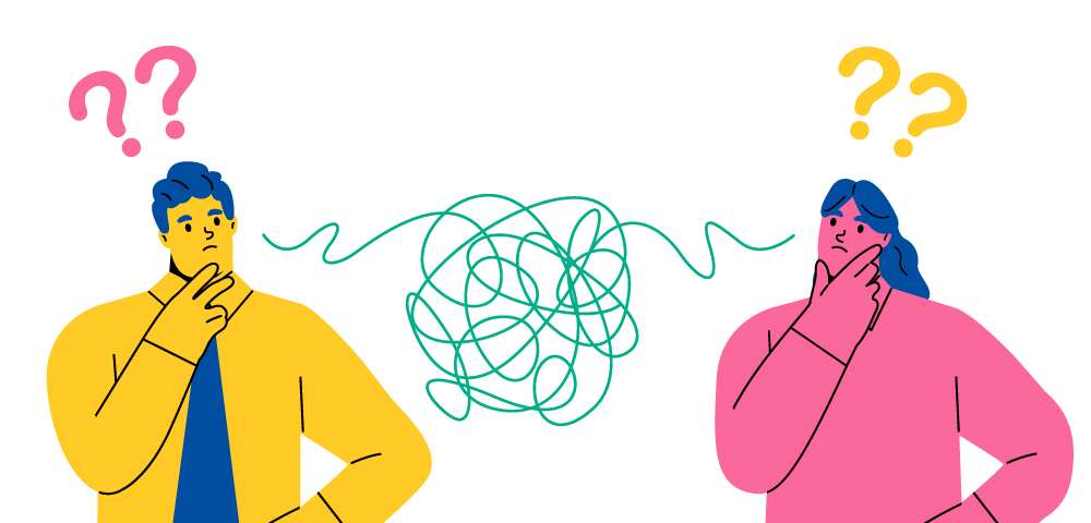 데이터 분석을 고민하는 모습의 이미지입니다.