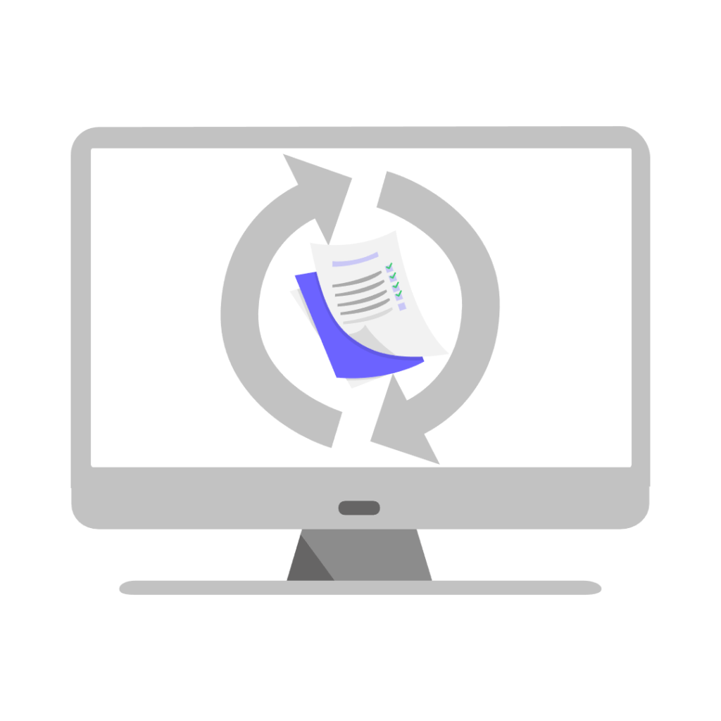 정보 업데이트를 표현한 예시 그림