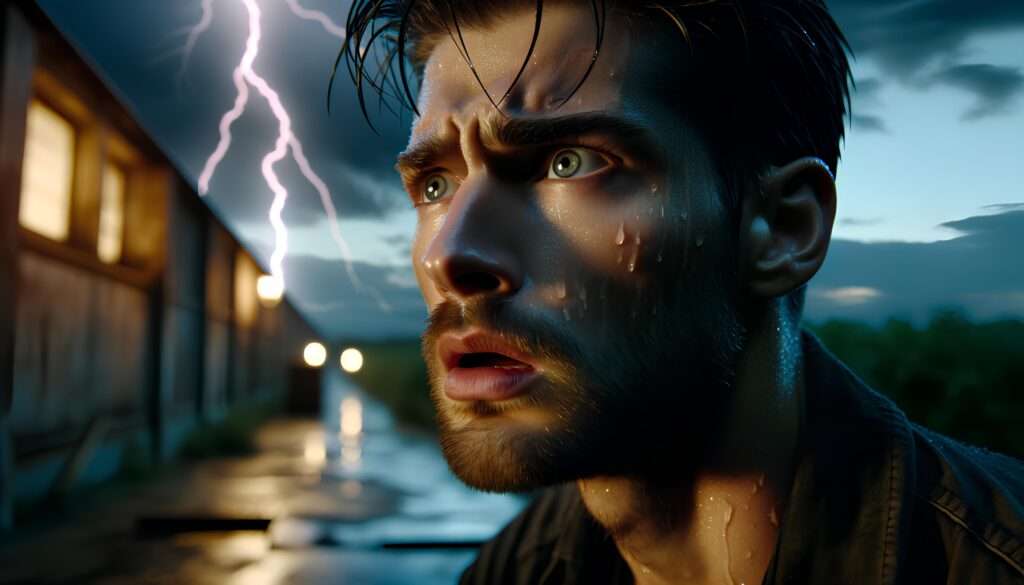 절망하는 표정의 이미지