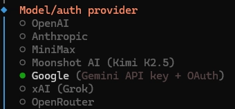 openclaw 오픈클로 llm 모델 선택