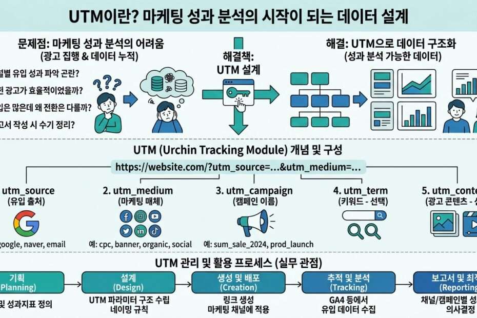 UTM이란? 마케팅 성과 분석의 시작이 되는 데이터 설계 대표 이미지