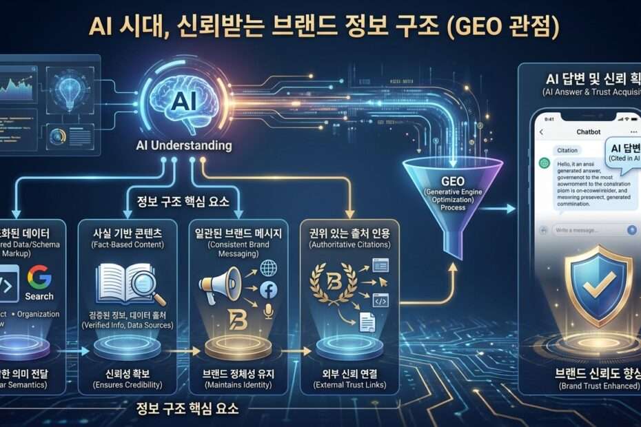 브랜드가 AI 답변에 인용되기 위해 필요한 정보 구조 대표 이미지