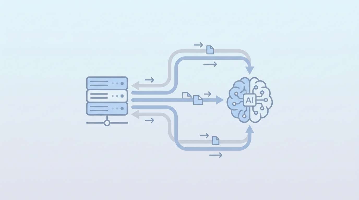 API·MCP 연동으로 데이터가 시스템 간에 직접 오가는 구조