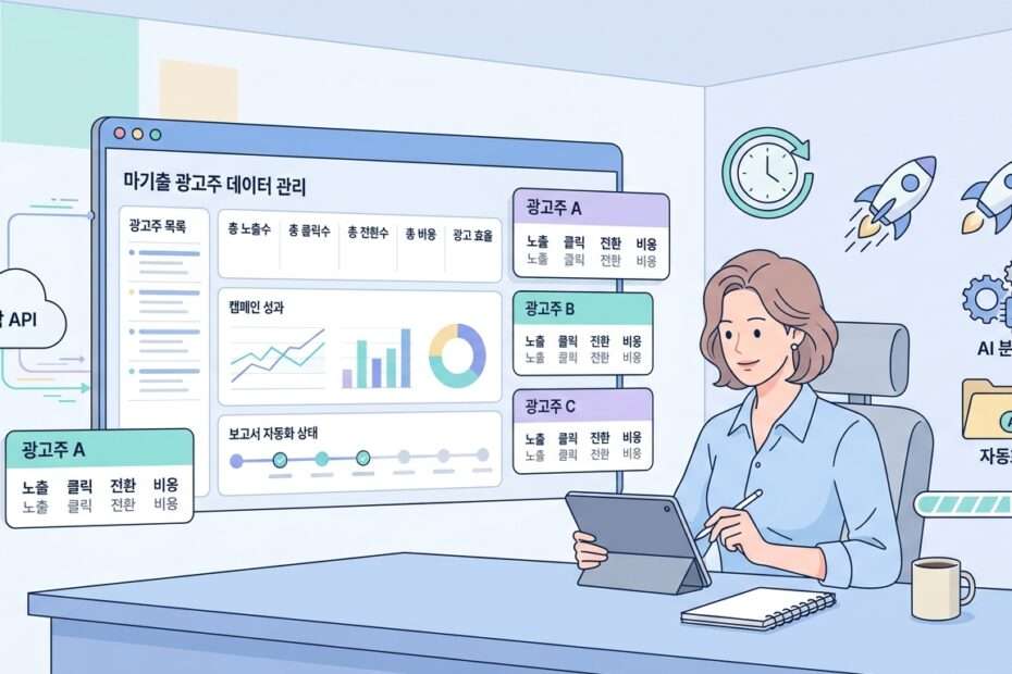 광고 계정을 늘릴 때마다 관리 인력도 함께 늘어야 하는 구조 대표 이미지