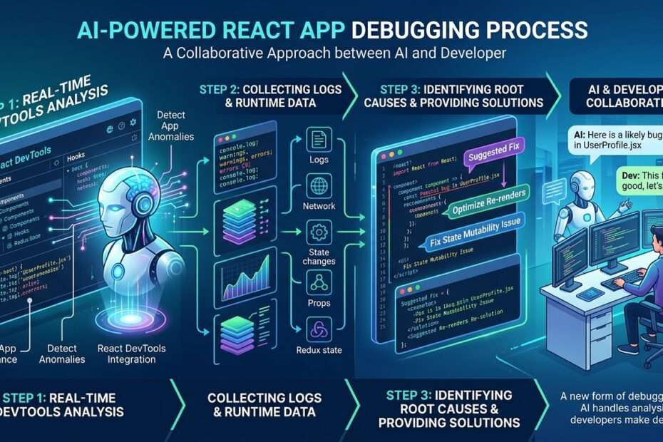 AI가 React 앱을 직접 디버깅 Agent 기반 디버깅 대표 이미지