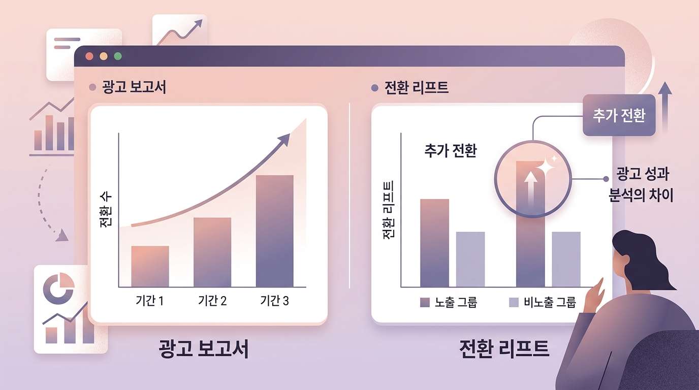 구글애즈 전환 리프트를 광고 담당자가 직접 설정한다 — 영업 담당자 없이 '광고가 만든 추가 전환'을 검증하는 길이 열렸다 대표 이미지