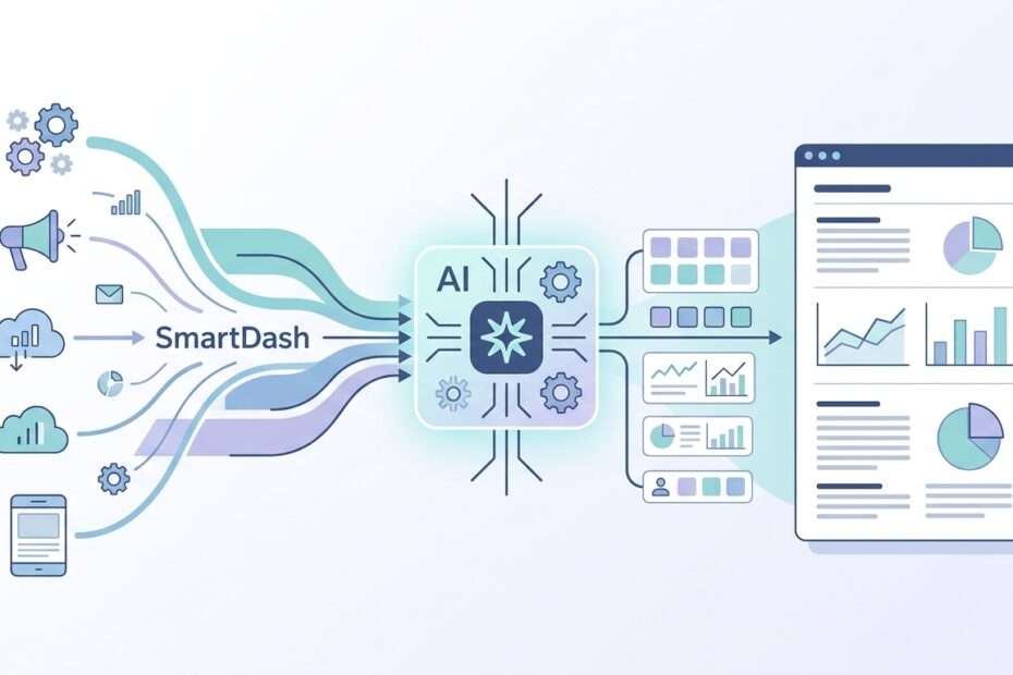광고대행사의 광고주 주간·월간 성과 보고서 작성 자동화: SmartDash AI 리포트와 화이트라벨 공유 대표 이미지