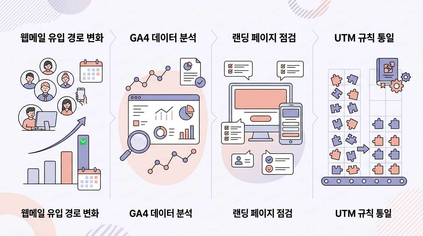 뉴스레터 랜딩 페이지를 네이버 메일 사용자 기준으로 점검해야 하는 이유: 웹메일 유입 통계 (인터넷트렌드) 대표 이미지